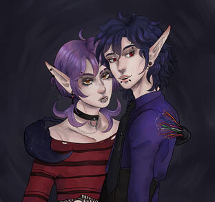 waist up couple